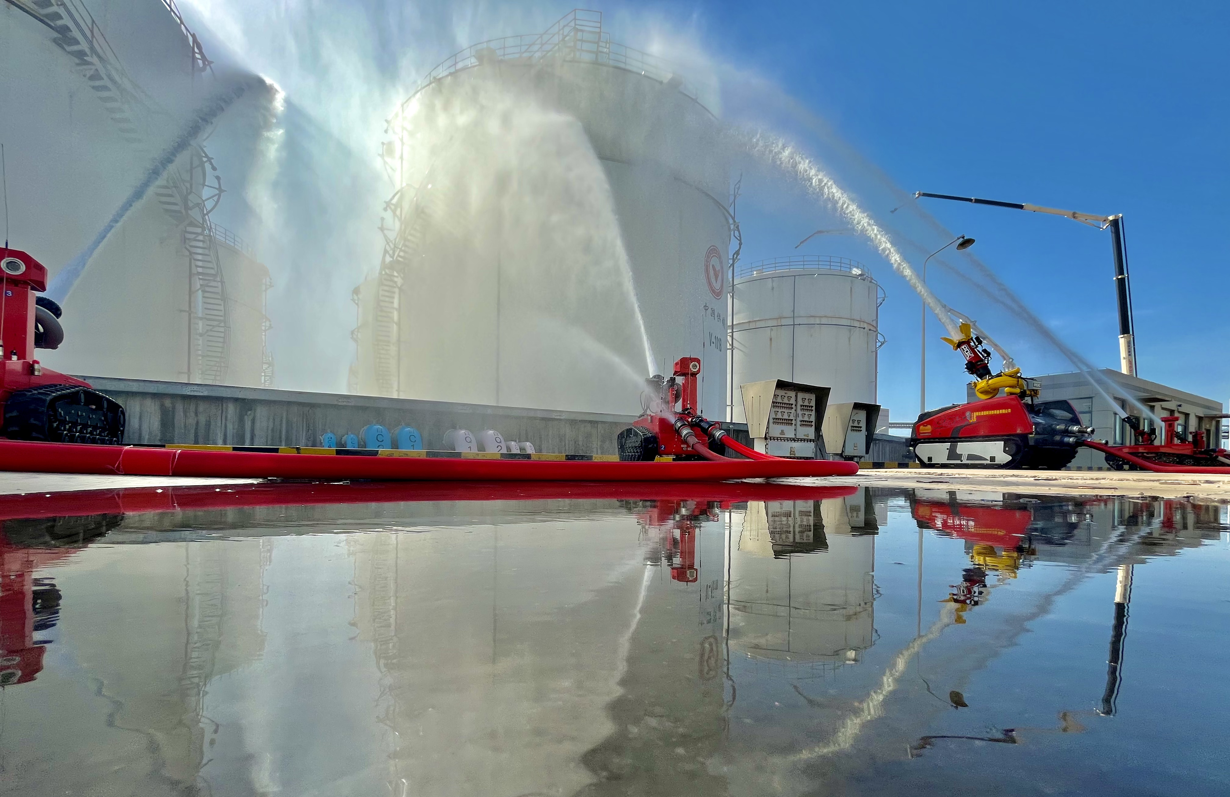 Simulacro de incendio en planta química 2022