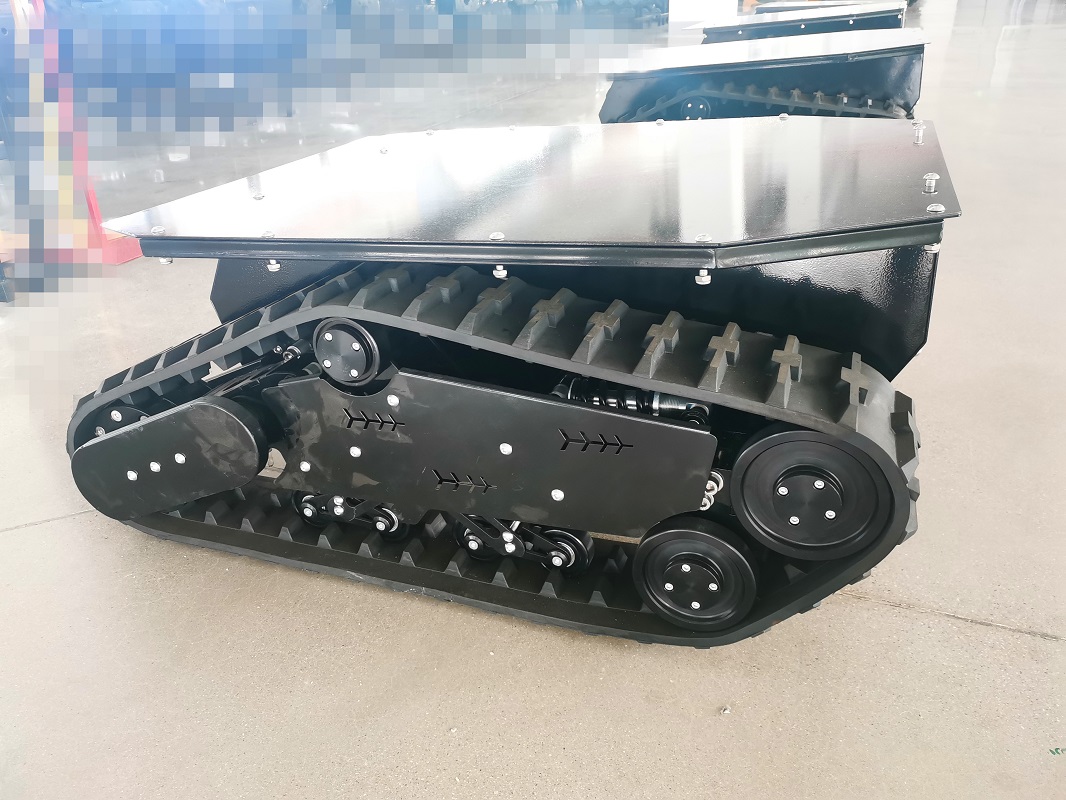 Chasis de oruga de robot inteligente RC con orugas desarrollable 