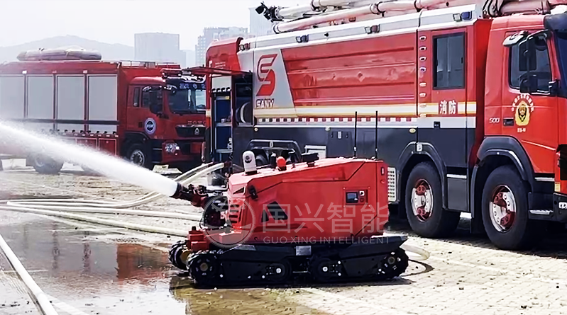 robot de extinción de incendios diésel