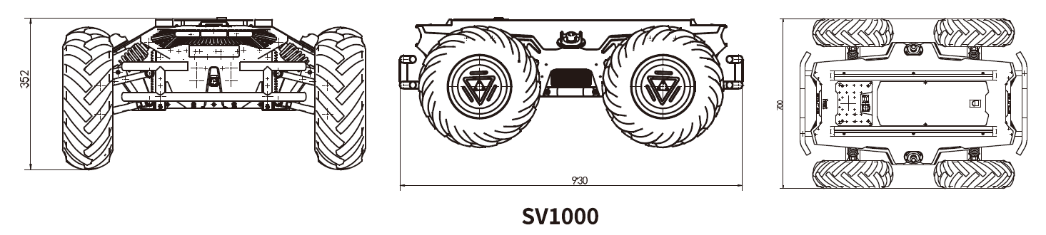 CHASIS DEL ROBOT MÓVIL SV1000