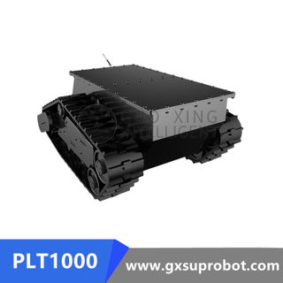 Chasis de tanque de robot sobre orugas impermeable PLT1000