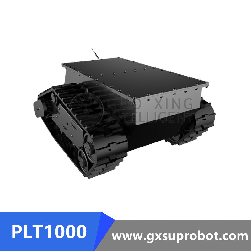 Chasis de tanque de robot sobre orugas impermeable PLT1000