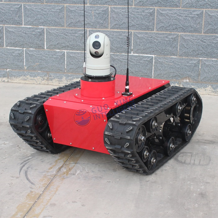 Chasis de robot sobre orugas para vehículos todo terreno