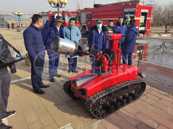 Ejercicio de rescate de incendios en el distrito de Fengtai de Beijing