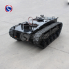 Chasis de tanque de robot con orugas inteligente de carga pesada