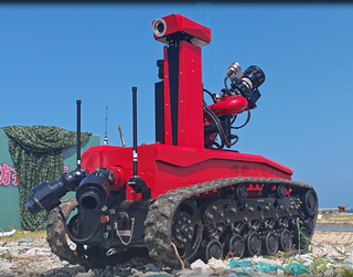 Robot a prueba de fuego a prueba de explosión con sensores de múltiples saltos