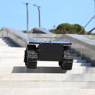 Chasis de robot con orugas de inspección de patrulla de seguridad