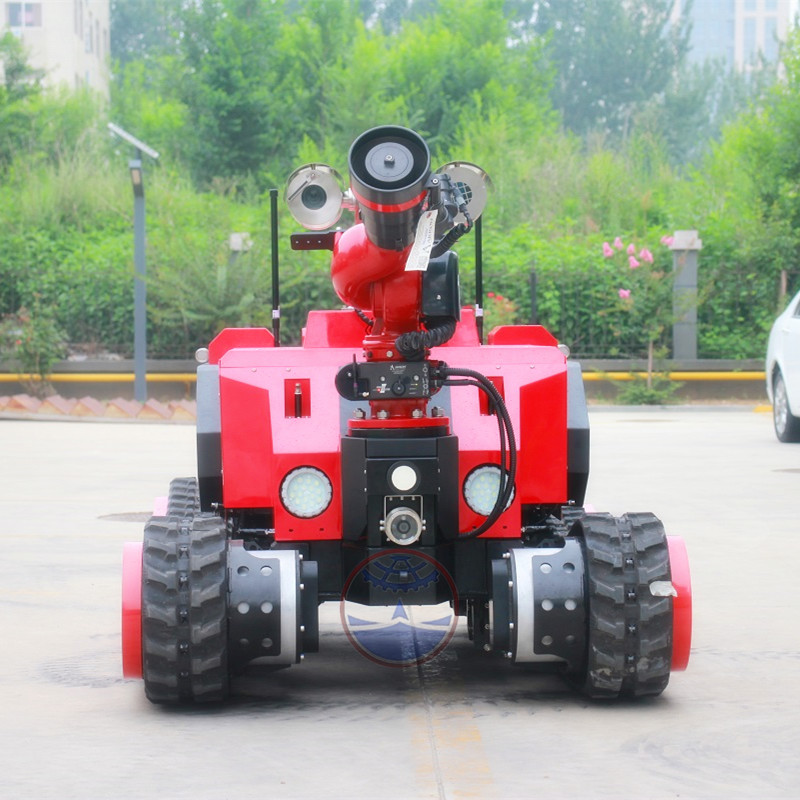 Robot de rescate contra incendios con control remoto de cañón de agua