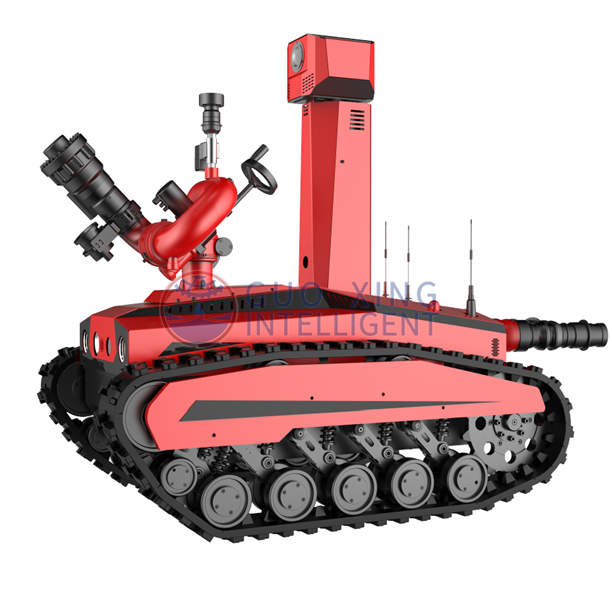Robot de extinción de incendios inalámbrico robótica con cañón de agua contra incendios
