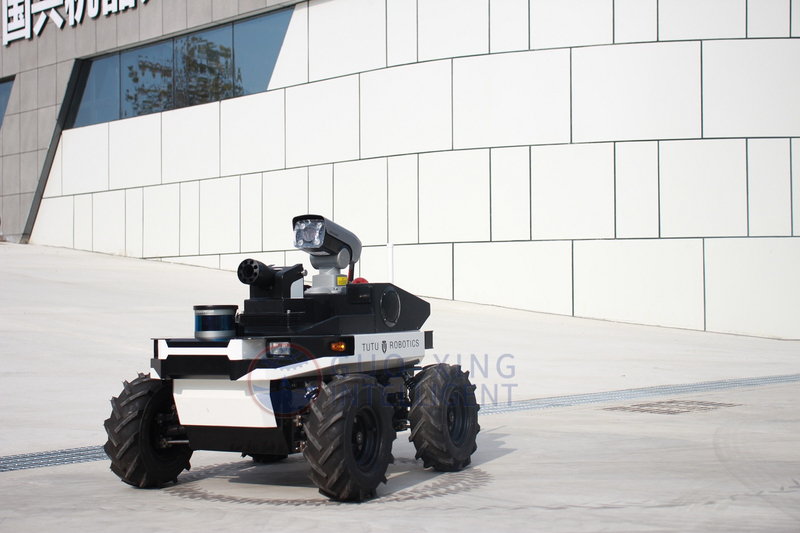 El último robot inteligente de patrulla de seguridad al aire libre para la escuela de fábrica WT1000