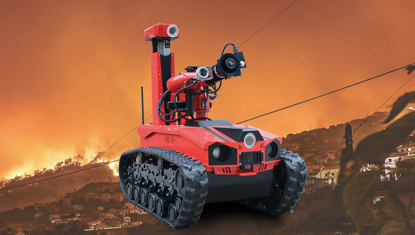 Robot a prueba de fuego a prueba de explosión de control remoto