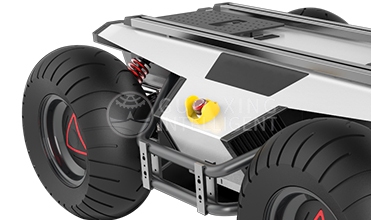 Plataforma de robot móvil con chasis para vehículos todo terreno con ruedas SV1000