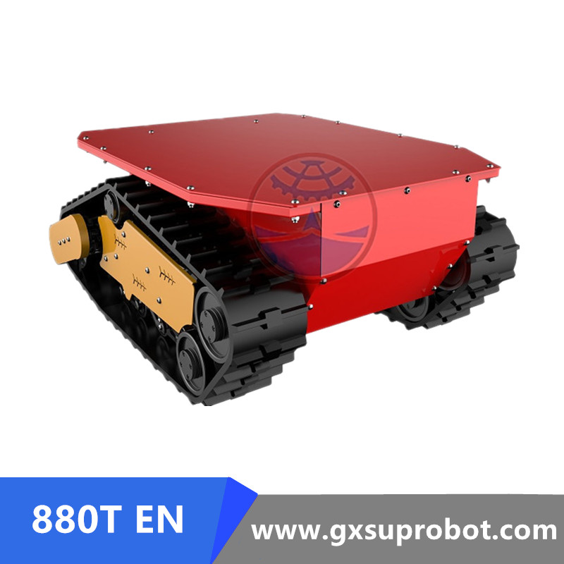 Chasis de robot sobre orugas todo terreno con batería Li-po de carga pesada mejorado