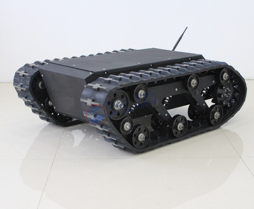 Chasis de robot sobre orugas para vehículos todo terreno