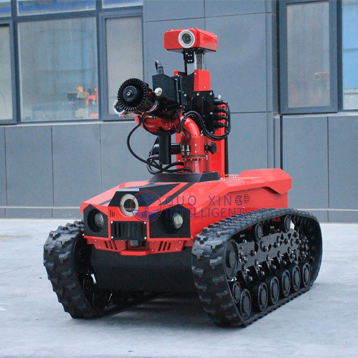 Robot de extinción de incendios AI RC para seguridad e incendios RXR-MC80BD